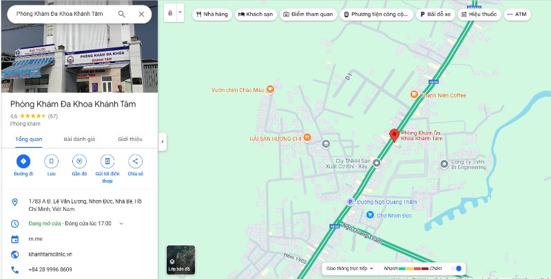 Phòng khám Đa khoa Khánh Tâm tại Nhơn Đức, Nhà Bè