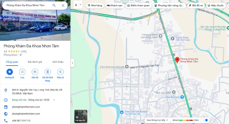 Phòng khám Đa khoa Nhơn Tâm, Long Thới, Nhà Bè