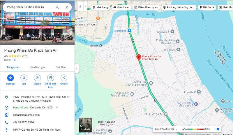 Phòng khám Đa khoa Tâm An thị trấn Nhà Bè
