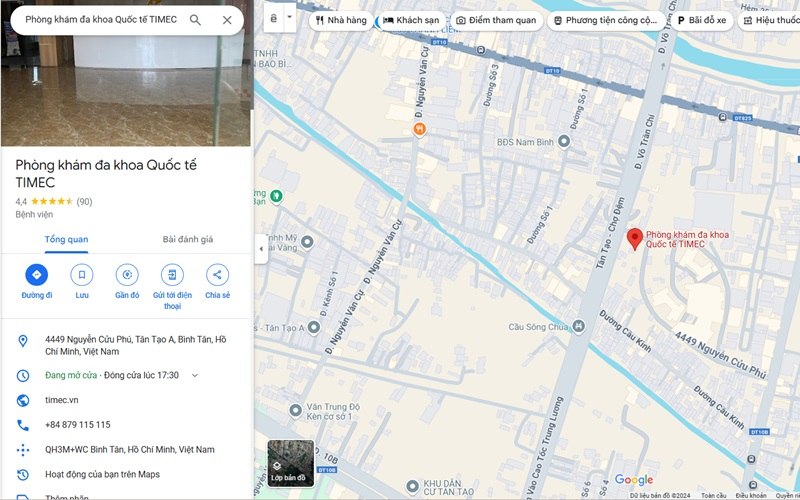 Phòng khám Đa khoa TIMEC, phường 24, Bình Thạnh