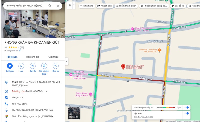 Phòng khám Đa khoa Viện Gút tại phường 2, Tân Bình