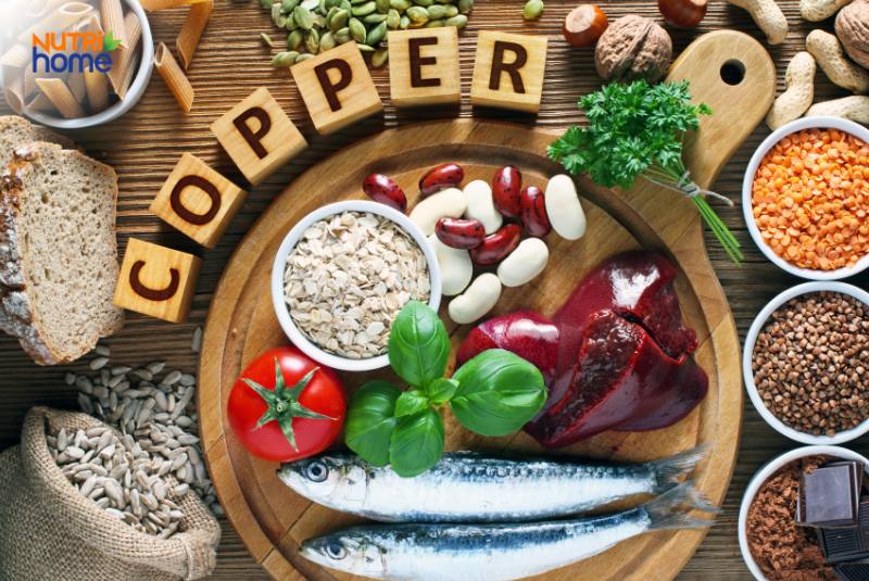 xuất huyết dưới kết mạc nên ăn thực phẩm chứa đồng