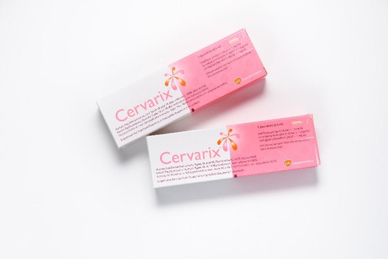 Hộp vắc xin Cervarix phòng ngừa virus HPV loại 16 và 18