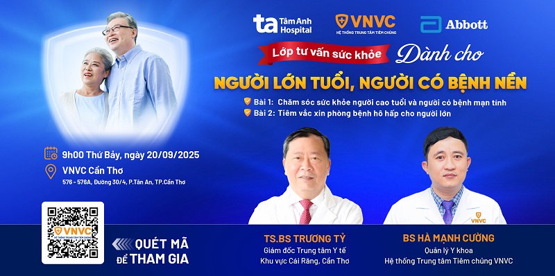 ĐĂNG KÝ THAM GIA LỚP TƯ VẤN SỨC KHỎE CHO NGƯỜI LỚN, NGƯỜI CÓ BỆNH NỀN