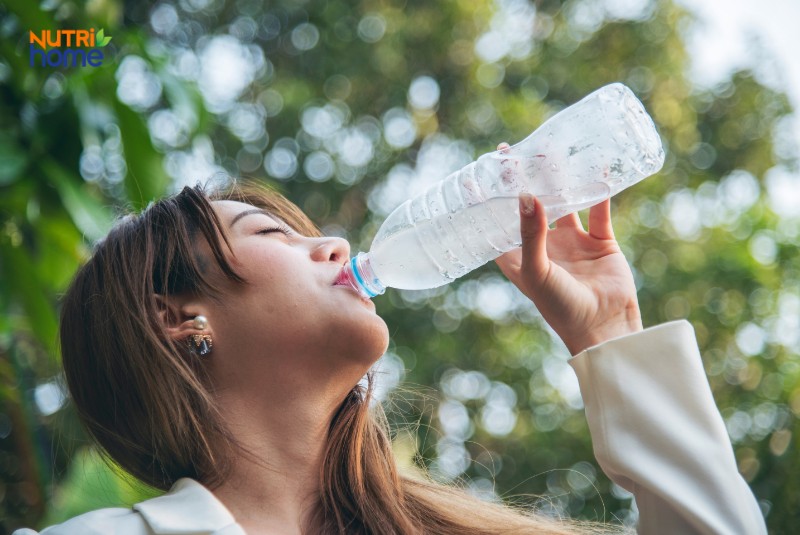 Phụ nữ uống nước giúp duy trì độ ẩm và làm chậm quá trình lão hóa da