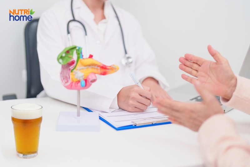 Bệnh Nhân Hỏi Bác Sĩ Về Việc Uống Bia Sau Khi Cắt Túi Mật, Có Mô Hình Gan Mật Minh Họa