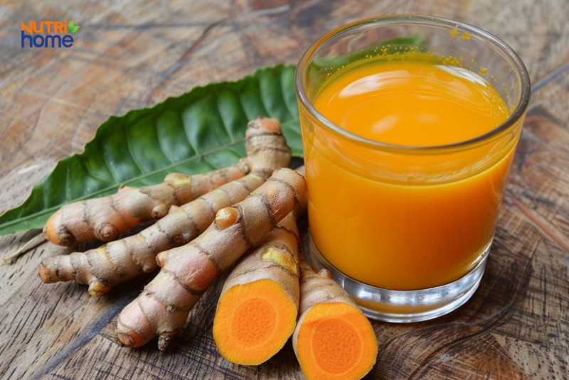 Ly Nước Ép Nghệ Tươi Và Củ Nghệ, Hỗ Trợ Kháng Viêm, Tốt Cho Người Viêm Tụy