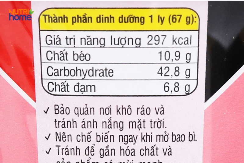 Thành Phần Dinh Dưỡng Mì Tôm Với Hàm Lượng Chất Béo Cao, Không Phù Hợp Với Người Viêm Tụy