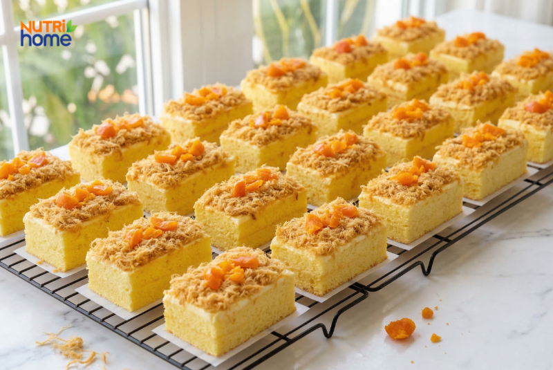 Bánh bông lan keto làm từ nguyên liệu ít carb