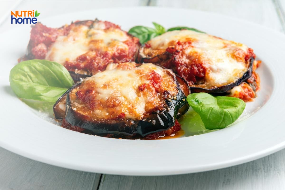 Món cà tím nướng phô mai dành cho người ăn keto