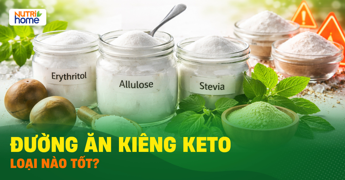 Các loại đường ăn kiêng keto phổ biến hiện nay