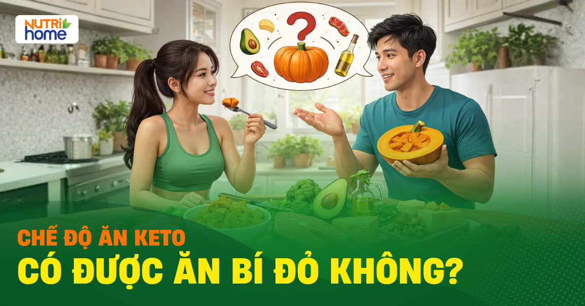 keto có được ăn bí đỏ không