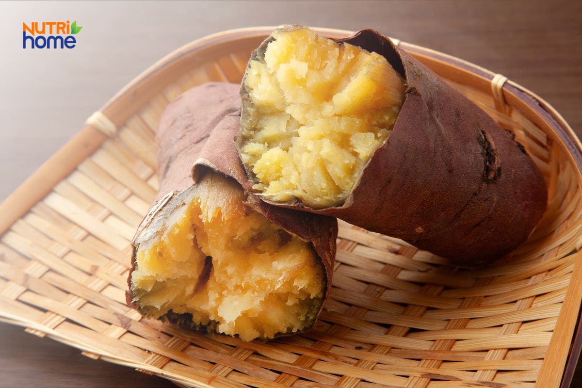Khoai lang nướng cung cấp tinh bột tốt