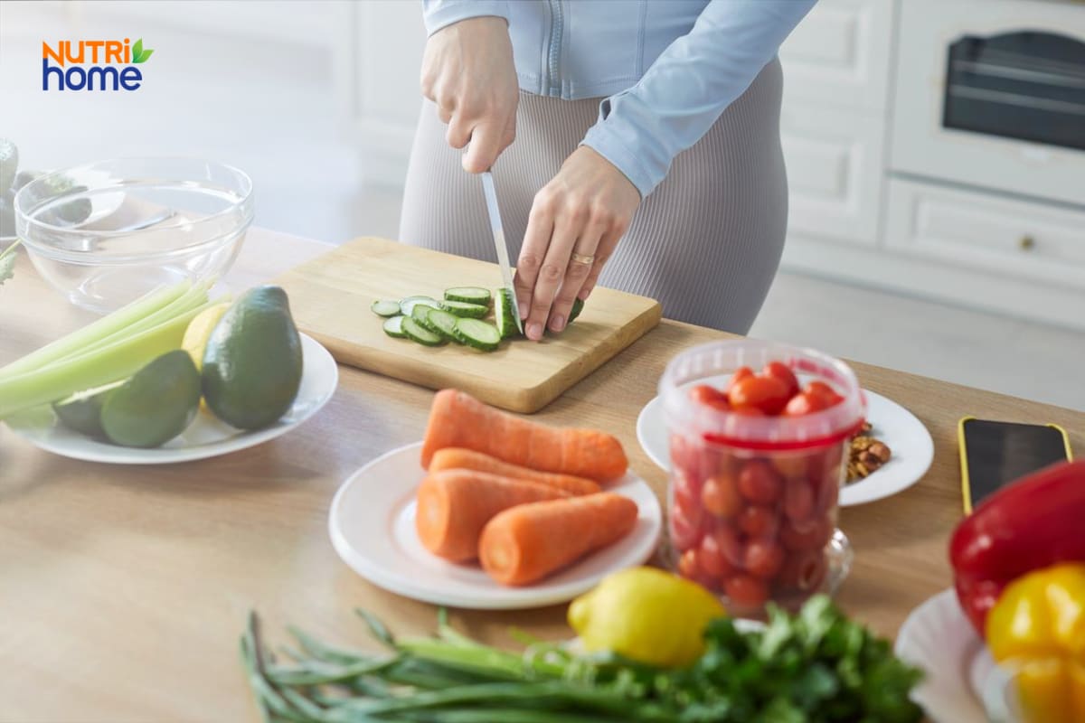Sơ chế rau củ tươi cho bữa eat clean