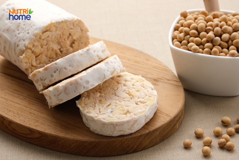Tempeh và đậu nành là nguồn đạm cho keto chay
