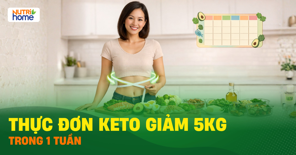 Thực đơn keto giảm 5kg trong 1 tuần