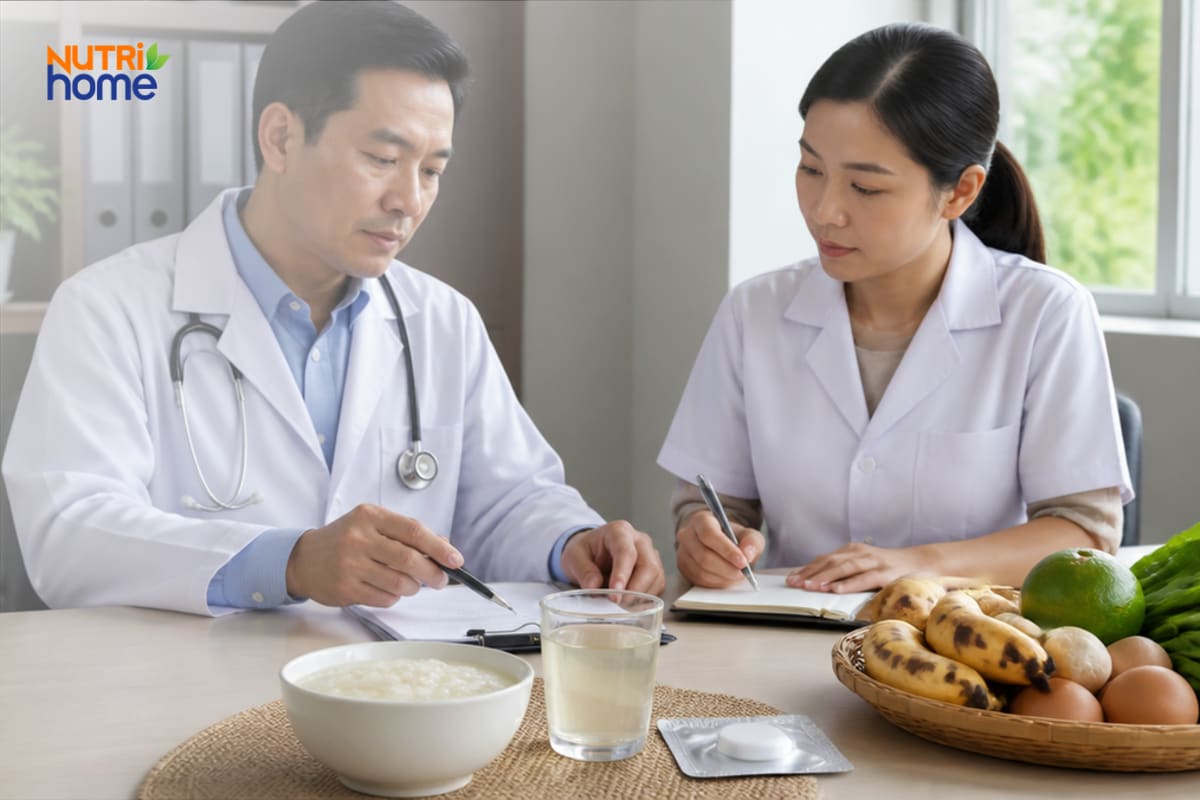 Bác sĩ và chuyên gia dinh dưỡng tư vấn điều trị suy dinh dưỡng