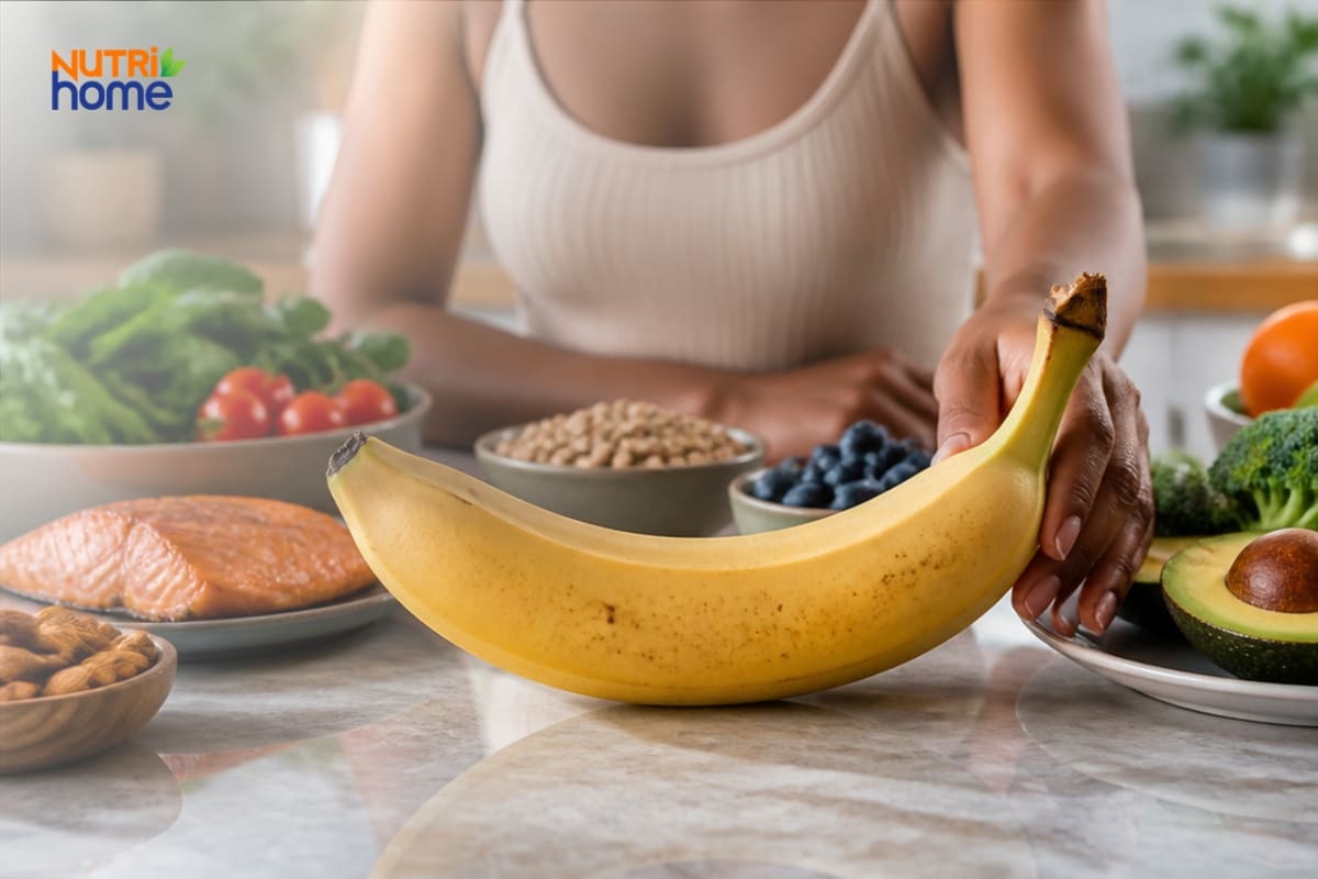 Chuối là một phần trong chế độ ăn đa dạng, cân đối