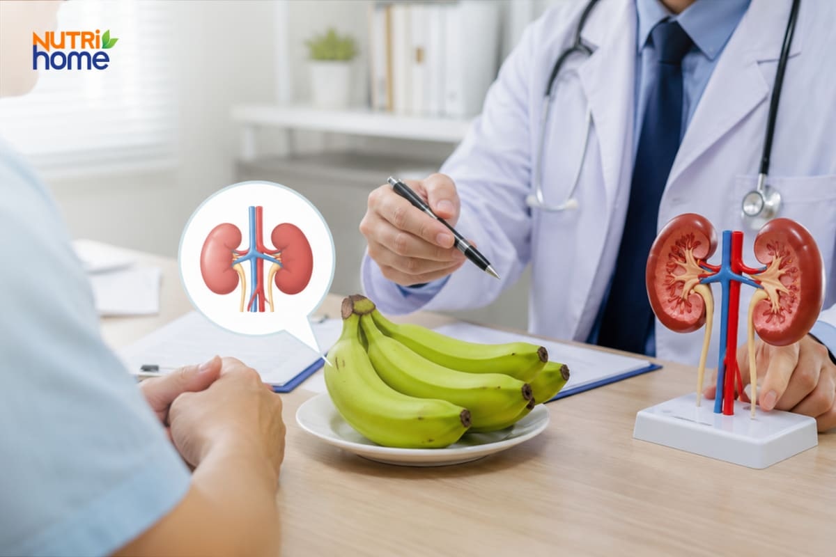 Bác sĩ tư vấn người bệnh thận khi ăn chuối xanh