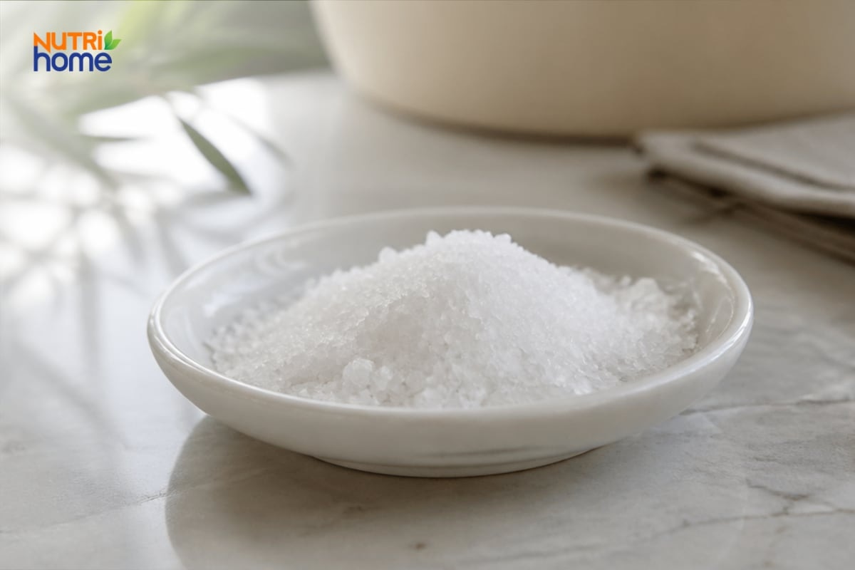 Muối là thành phần cần hạn chế trong khẩu phần ăn hằng ngày của trẻ