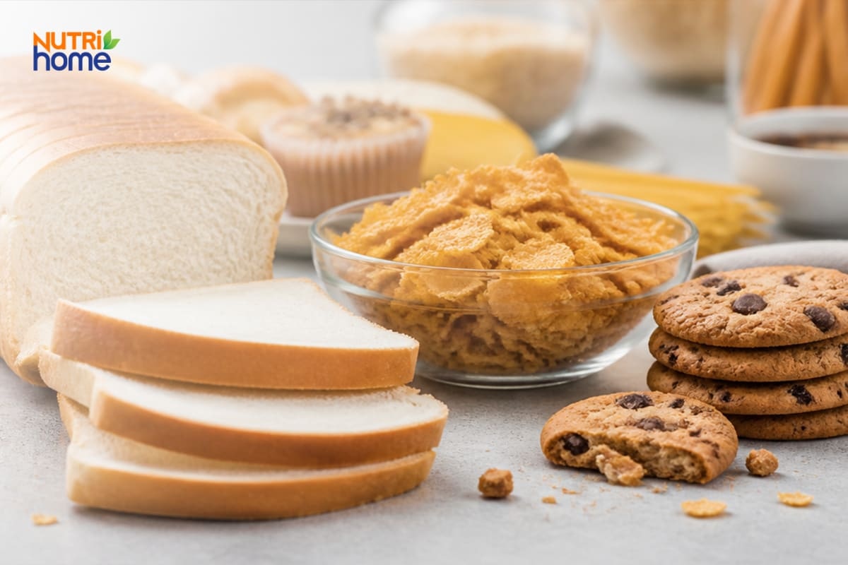 Bánh mì trắng, ngũ cốc ăn liền và bánh quy là tinh bột tinh chế