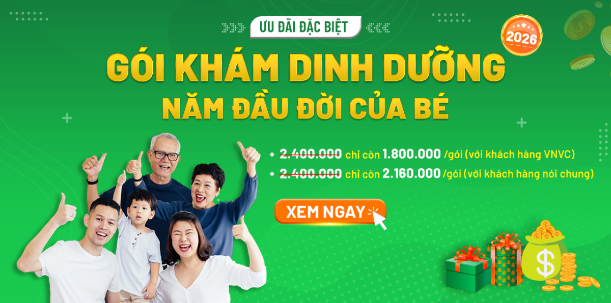 Gói khám dinh dưỡng cho bé ưu đãi đặc biệt năm 2026