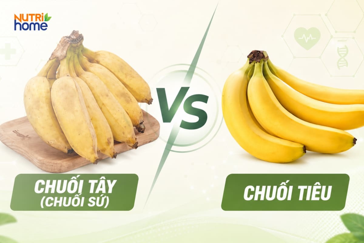 Phân biệt chuối tây và chuối tiêu qua hình dáng bên ngoài