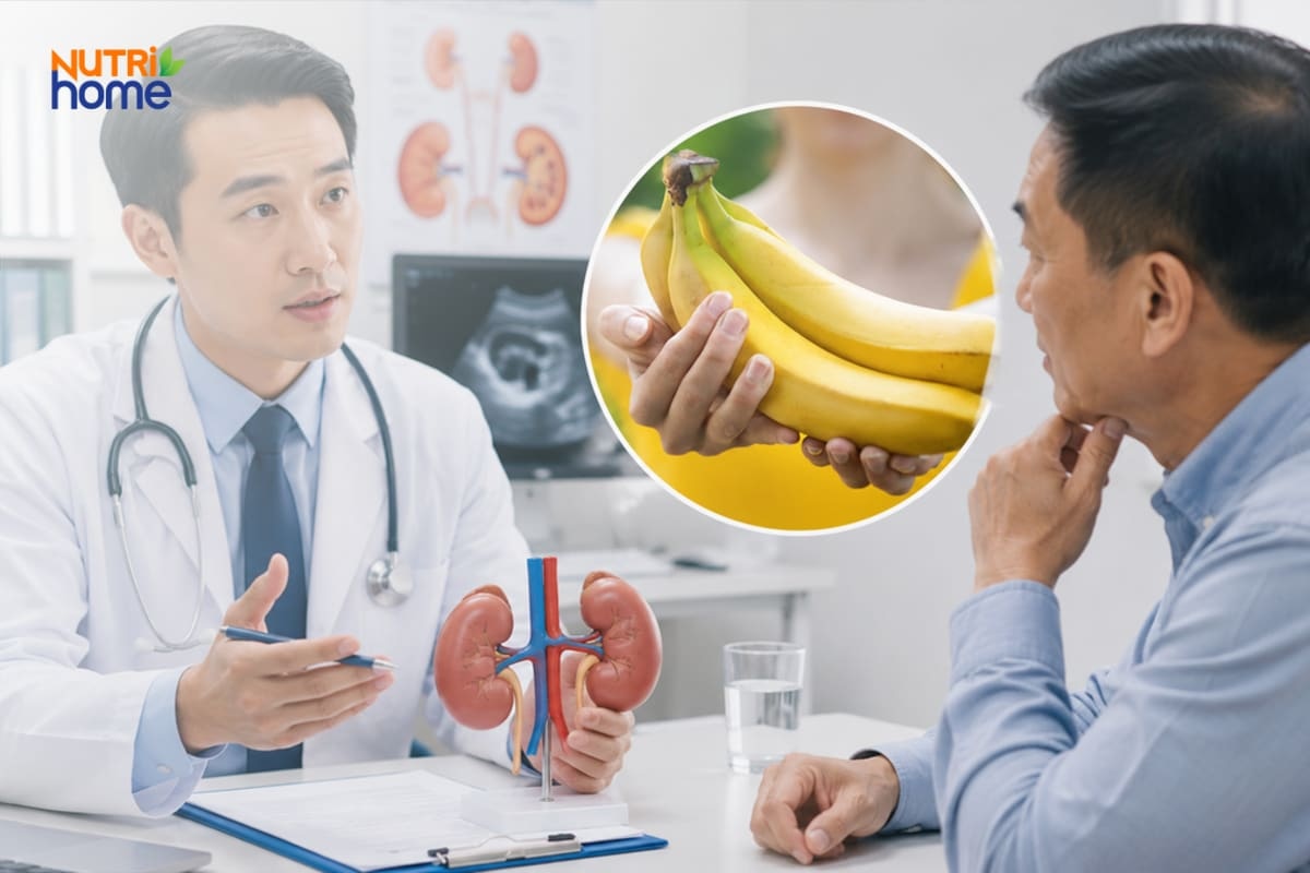 Bác sĩ tư vấn người bệnh thận về việc ăn chuối tiêu hằng ngày