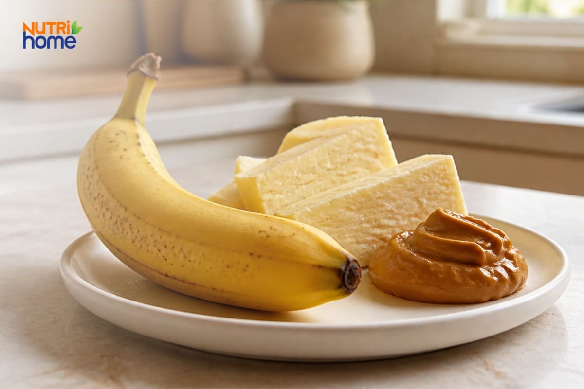 Chuối Kết Hợp Bơ Đậu Phộng Và Phô Mai Giàu Chất Béo Dễ Gây Trào Ngược