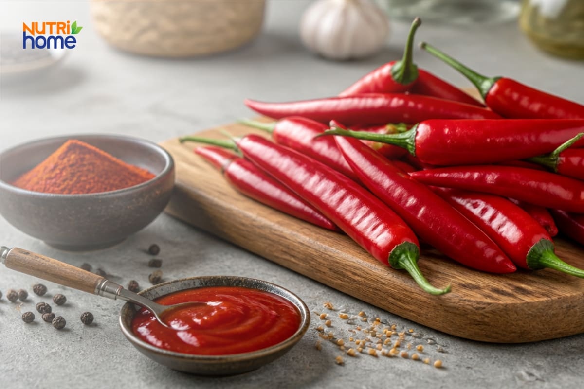 Ớt Tươi, Ớt Bột Và Tương Ớt Dễ Kích Ứng Đường Ruột Tổn Thương